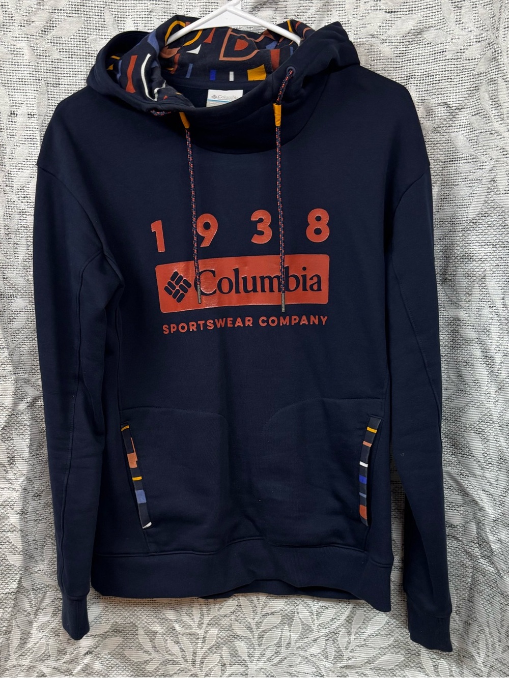 Columbia Navy 1938 Logo Pullover Hoodie